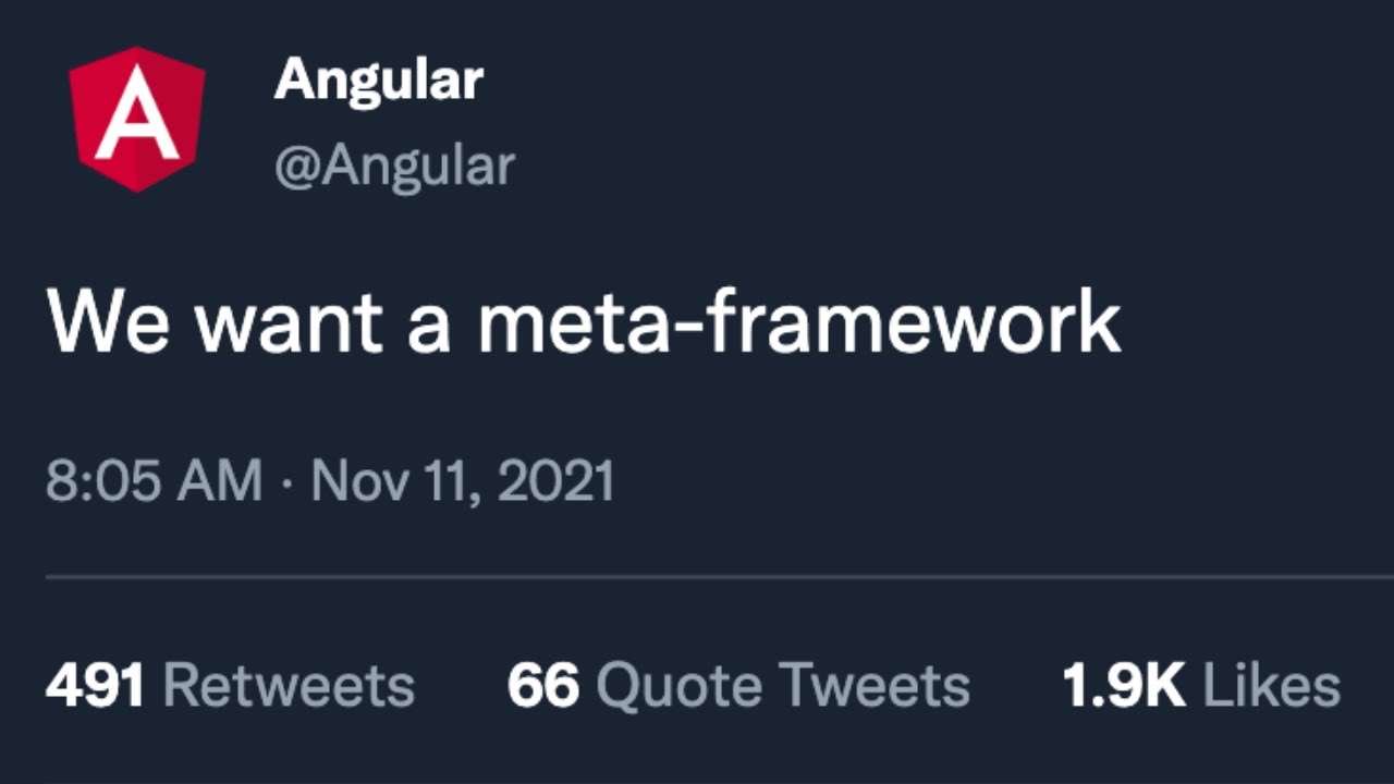 Angular needed this to happen