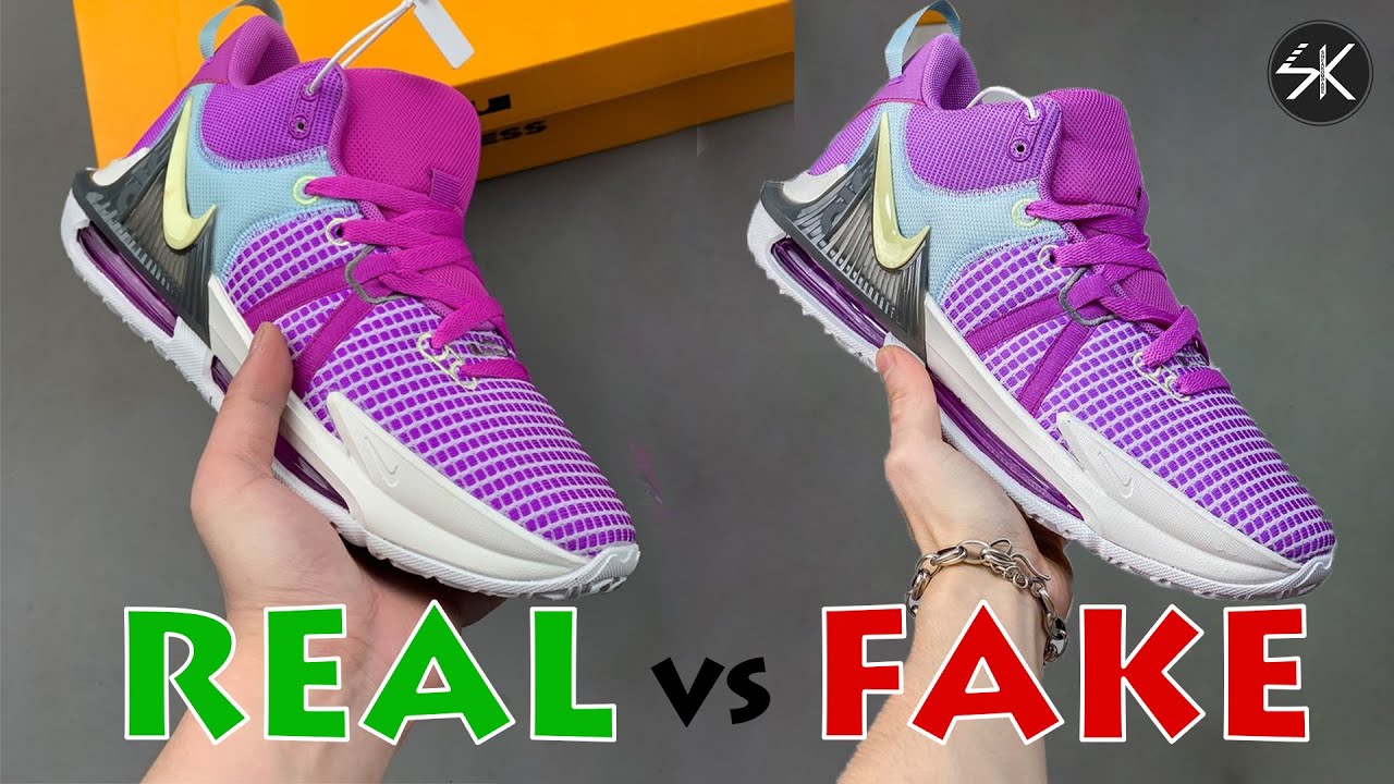 LEBRON WITNESS 7 Purple and Pastels REAL VS FAKE