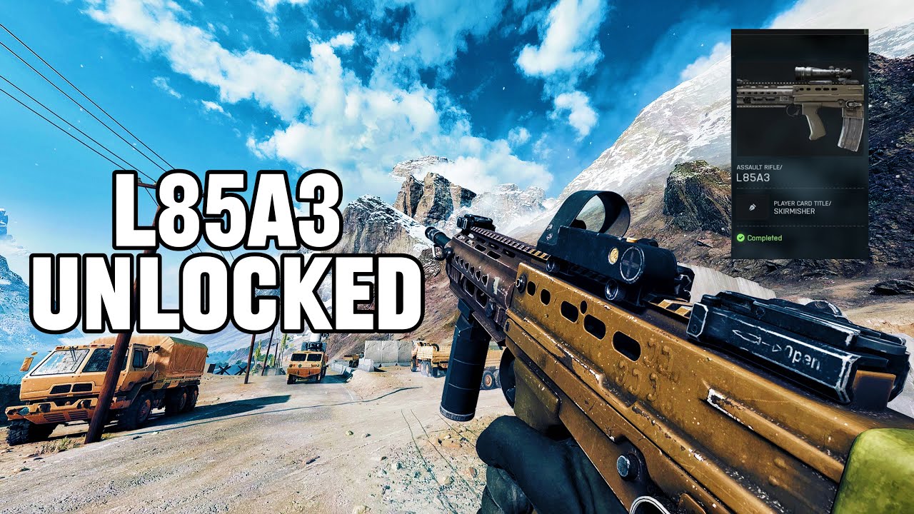 Unlocking The L85A3 Assault Rifle Weapon Challenge in Battlefield 6!