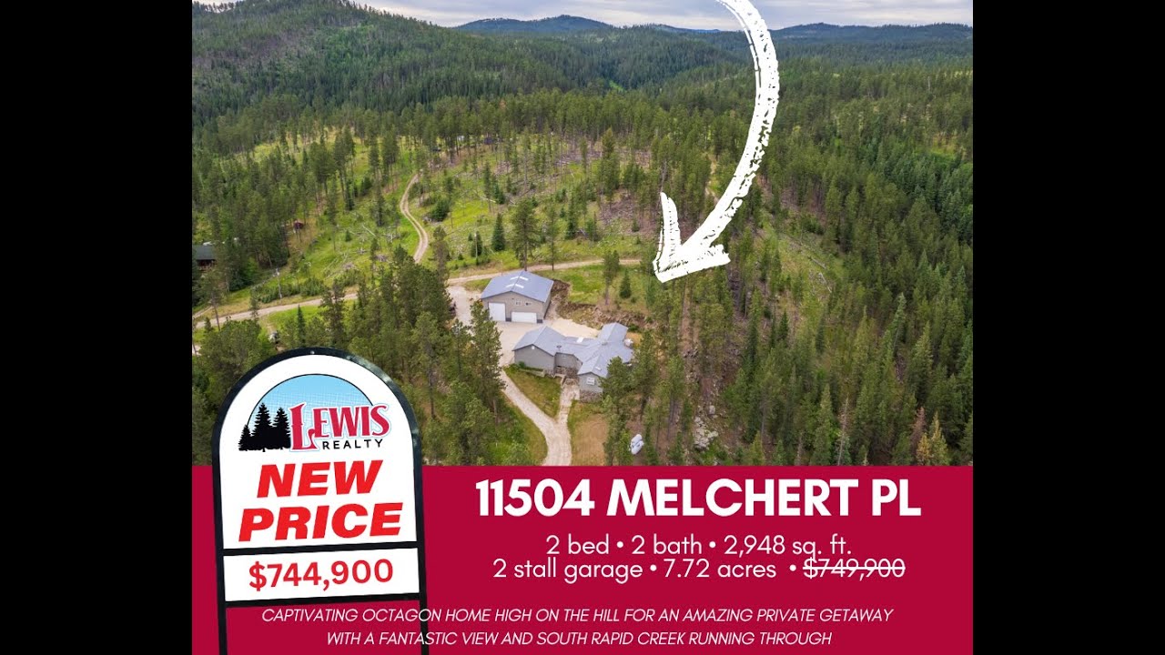 ⬇🌟 𝙿𝚁𝙸𝙲𝙴 𝙳𝚁𝙾𝙿 - 11504 Melchert Pl, Hill City, SD🌟⬇
