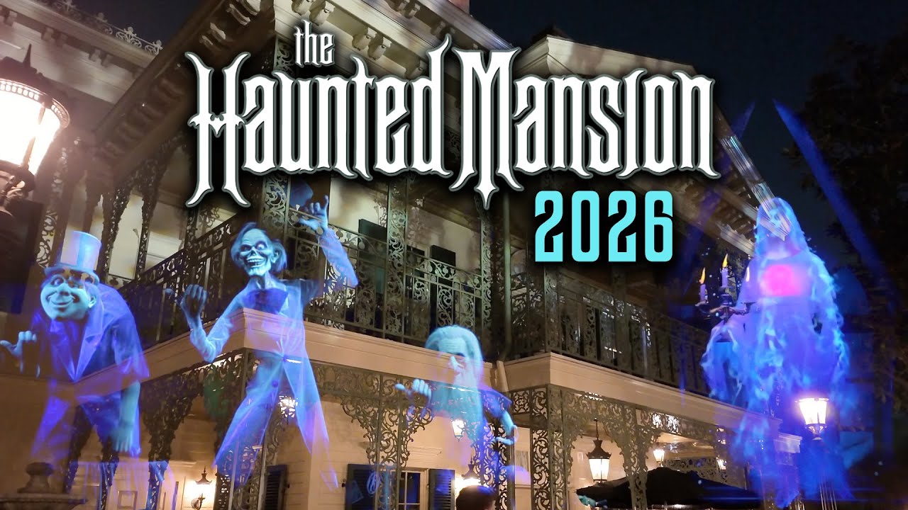 Haunted Mansion at Night | Disneyland | January Reopening | 4K