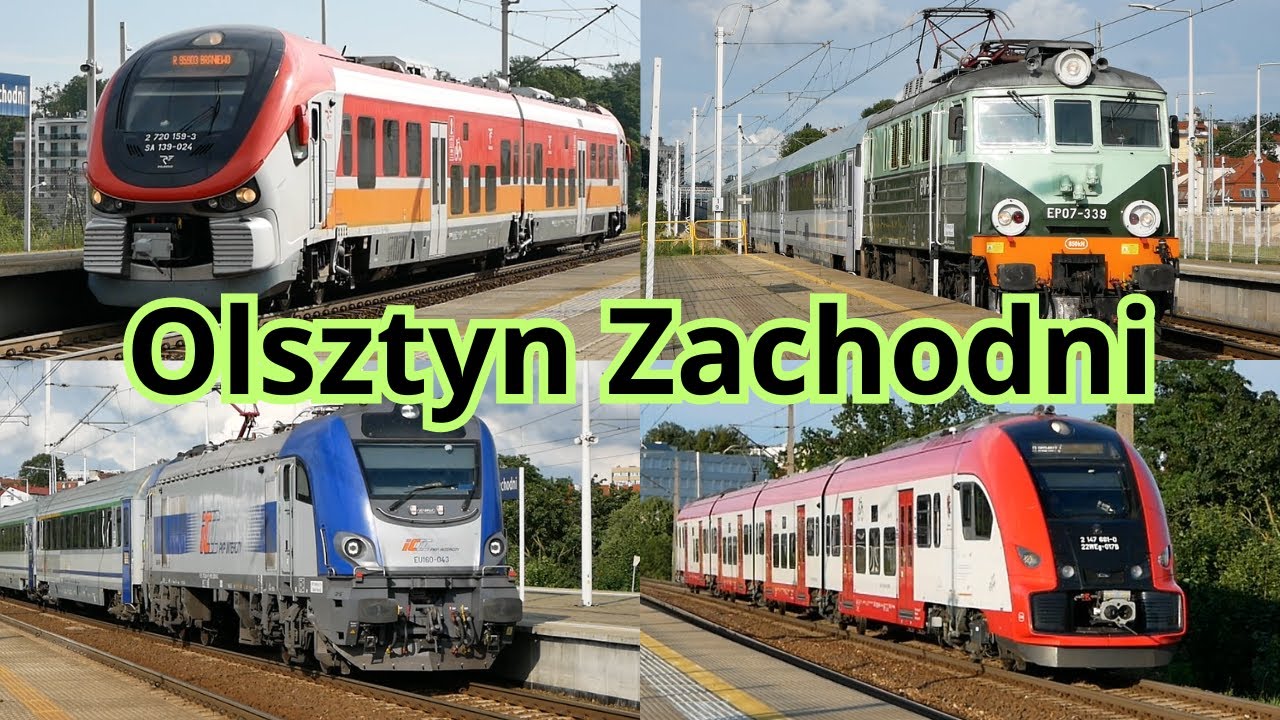 Pociągi dalekobieżne i regionalne na przystanku Olsztyn Zachodni [IC, PR] Lipiec 2025