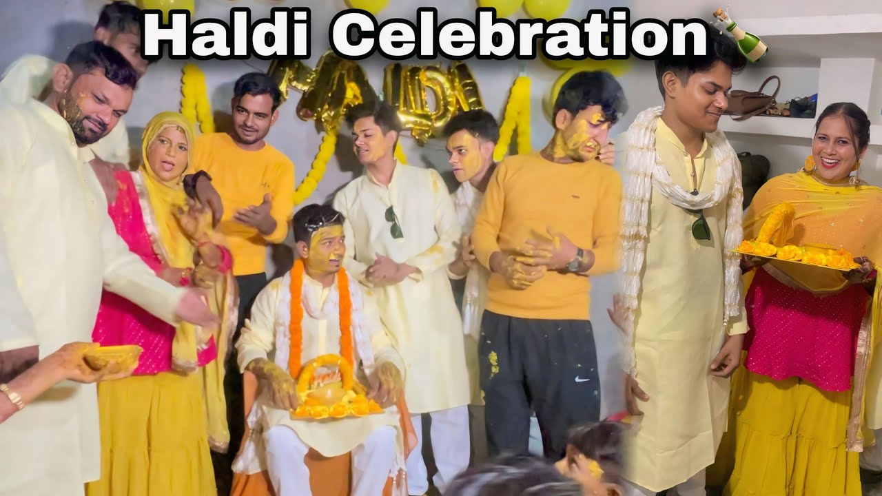 Finally Chachu Ko Haldi Lag Gayi😍🍾Maja Aaja❤️🌙