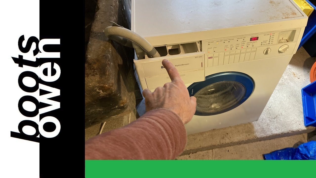 Bosch WFP3300 Recirculating citric acid rinse water to remove limescale
