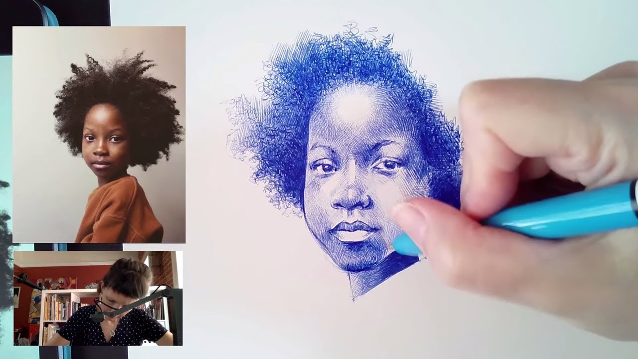 Drawing Faces with France - July 11, 2020