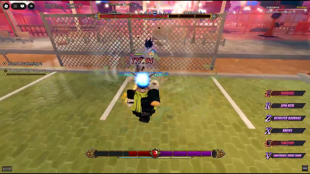 BIZZARE LINEAGE SOLO JOTARO (SSS) NO EDIT PURE ROBLOX RECORDER