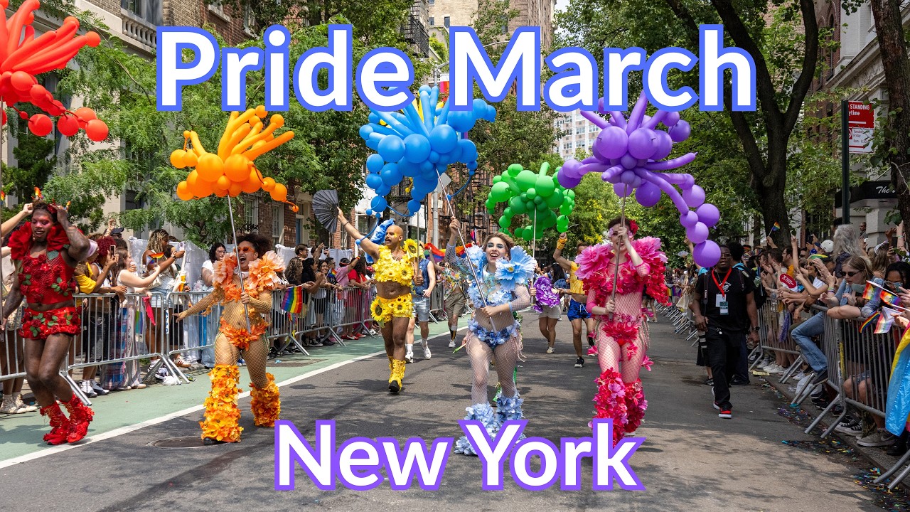 Experiencing the MASSIVE NYC Pride March! 🎉 | 4K