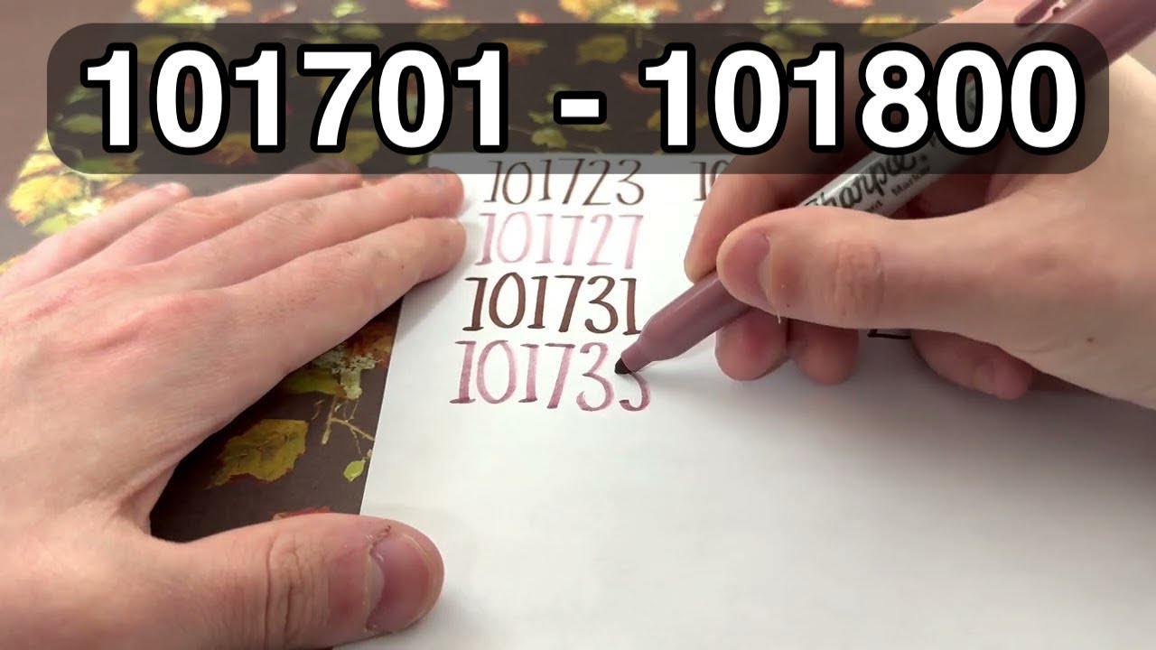 ✍️ Writing 101701 to 101800