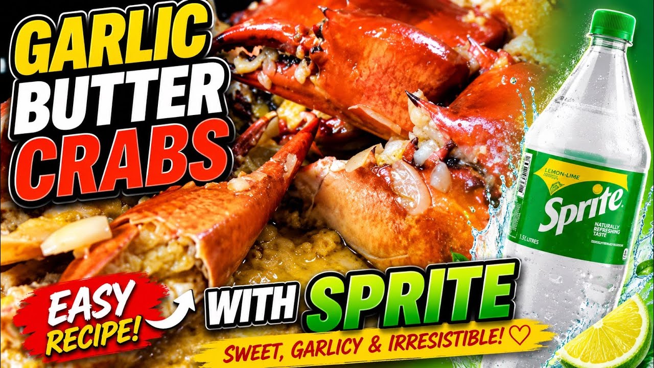 GARLIC BUTTER CRABS WITH SPRITE
