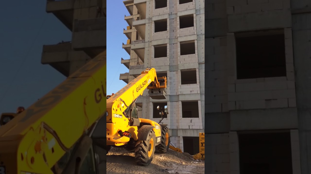 GÜLSOY NAKLİYAT, JCB 540-200 İLE KATA YTONG & BİMS VERME İŞLEMİ