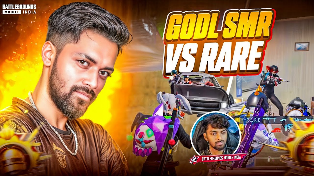 GodL SMR & 2+ Streamers Got Shocked!😱 | Rare vs Streamers💀 | Fastest 4 finger player🔥 | BGMI🔱
