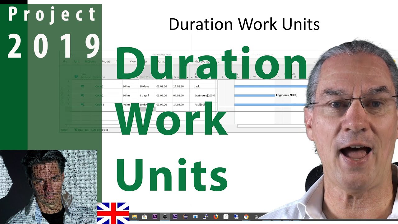 # 2.2 MS Project 2019 ● Duration Work Units ● Simple