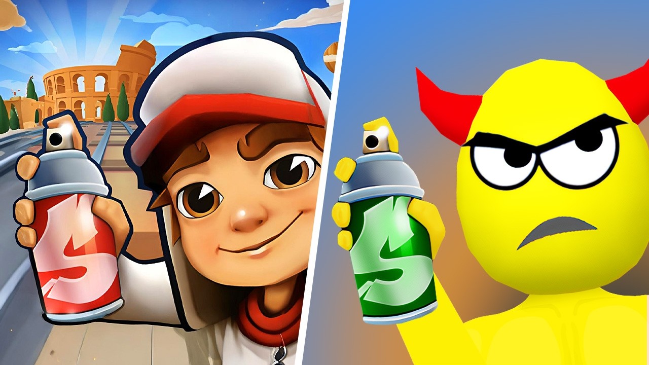 Subway Surfers VS Smash To Draw, Subway Surfers Cartoon Game, Gameplay Adventure Subway Break