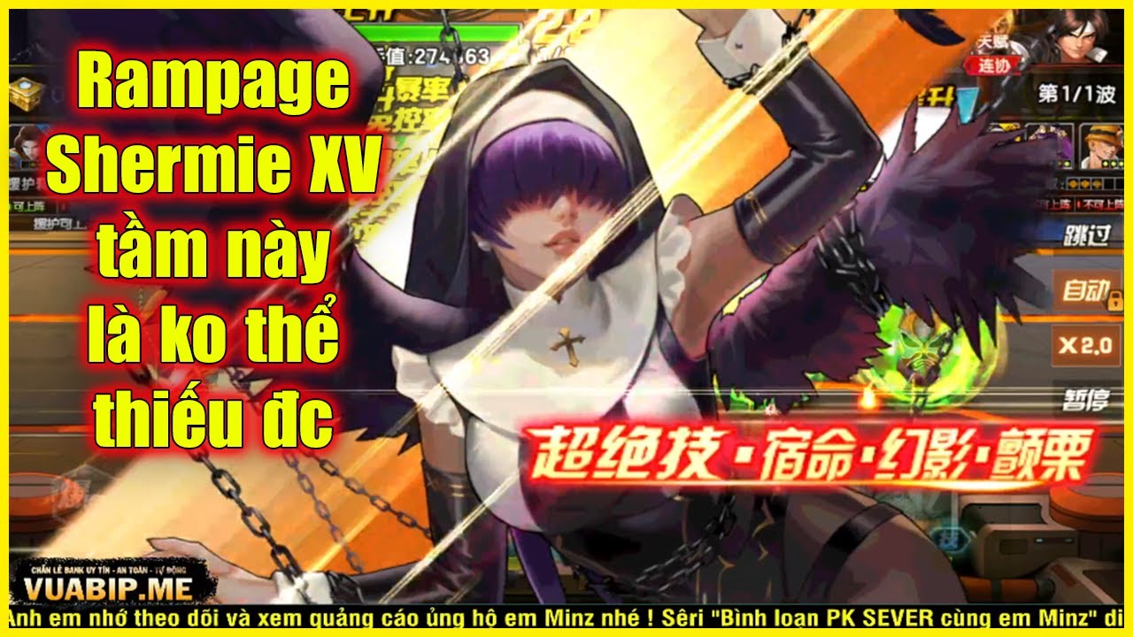 KOF98UMOL - 【オロチシェルミーXV Ver -  暴走夏尔美】 Rampage Shermie XV tầm n&agrave;y l&agrave; ko thể thiếu trong đội h&igrave;nh đc