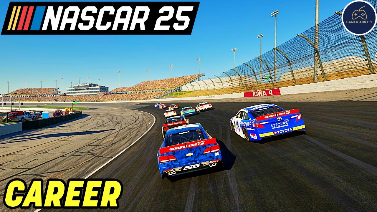 NASCAR 25 Career Mode Part 13 - EPIC RACE AT IOWA!