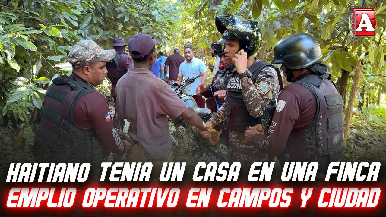 UN JUIDERO BUSCANDO HAITIANOS EN LOS CAMPOS Y LA CIUDAD DE SFM