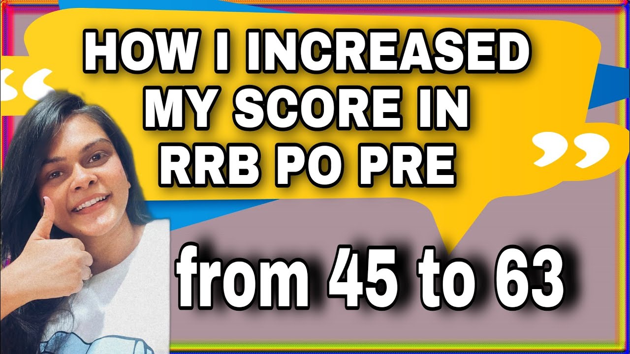 How I increased My score in RRB PO PRE 😃 | Mock में score नहीं बढ़ रहा ? 😥 