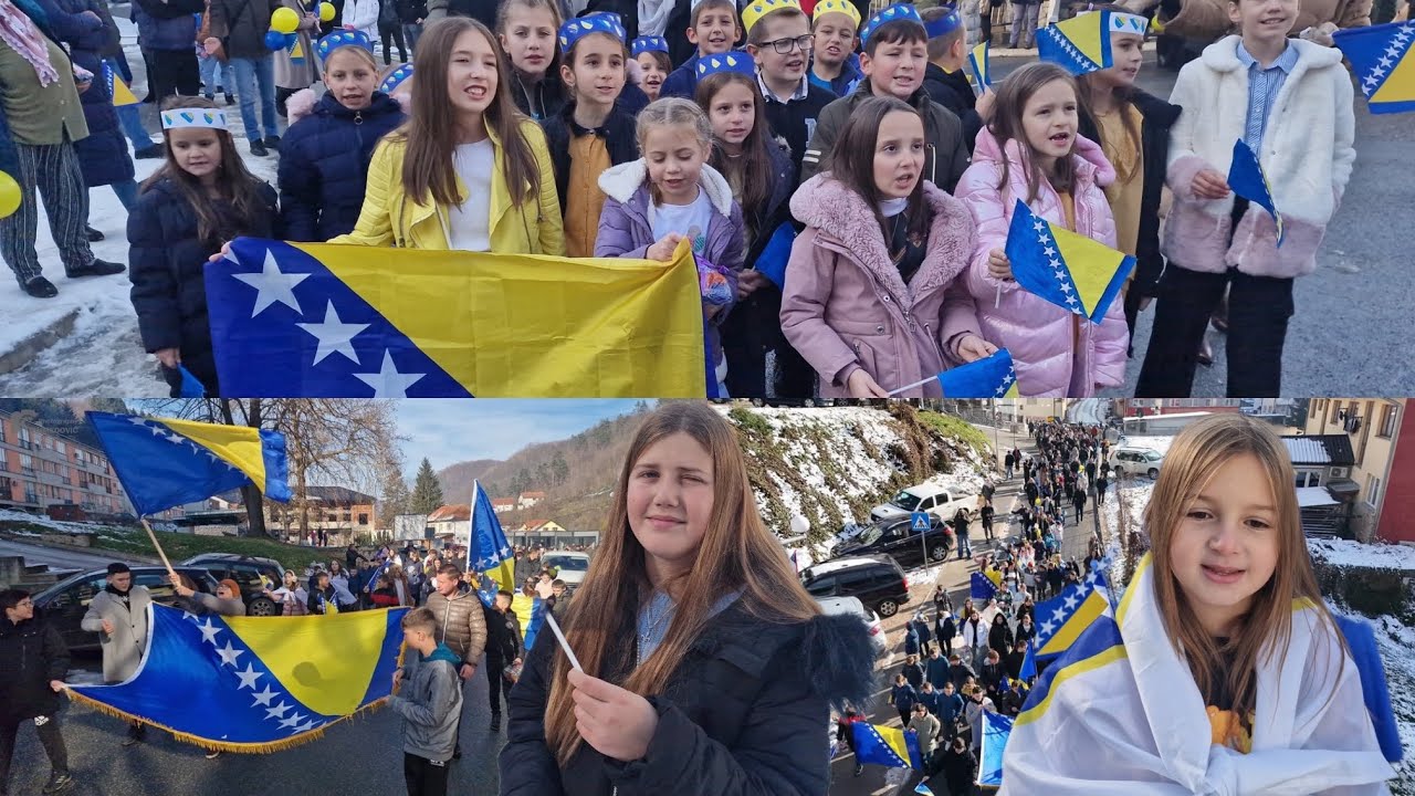 Srebrenica: Prelijepi kadrovi defilea djece povodom Dana državnosti Bosne i Hercegovine na bedemu