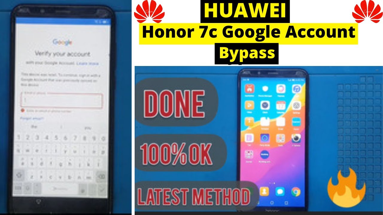 HONOR 7C GOOGLE ACCOUNT BYPASS || Latest method || Game OVER💥 || 1000% working ||