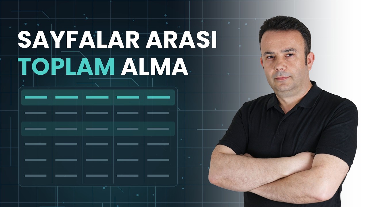 Excel'de Sayfalar Arasında Toplam Alma (3D Referans Y&ouml;ntemi)