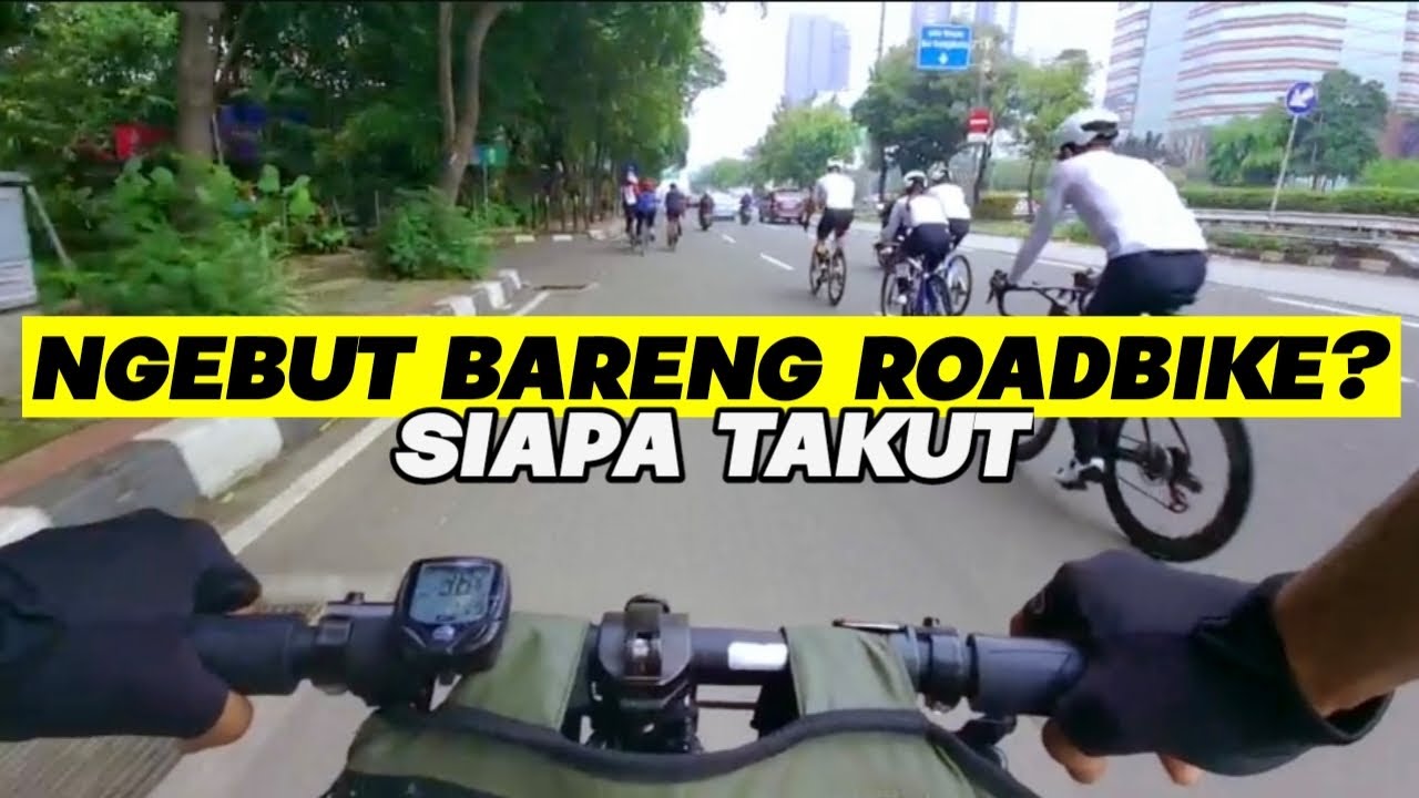 Gowes Senayan Pakai Sepeda Lipat Balap United Mirone Pro ~ iDuy Vlog
