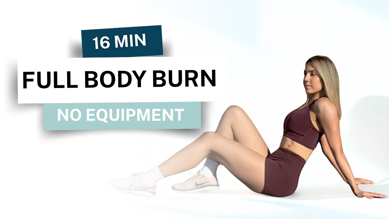 16-MIN Full Body Fat Burn Workout (No Equipment | Home Workout)