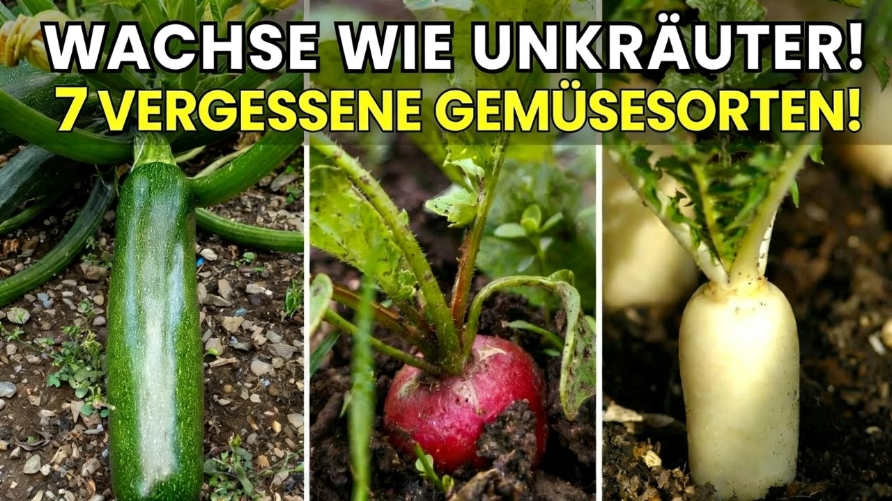 7 vergessene Gemüse, die wie Unkraut wachsen | Super schnell, einfach, brauchen nur wenig Pflege
