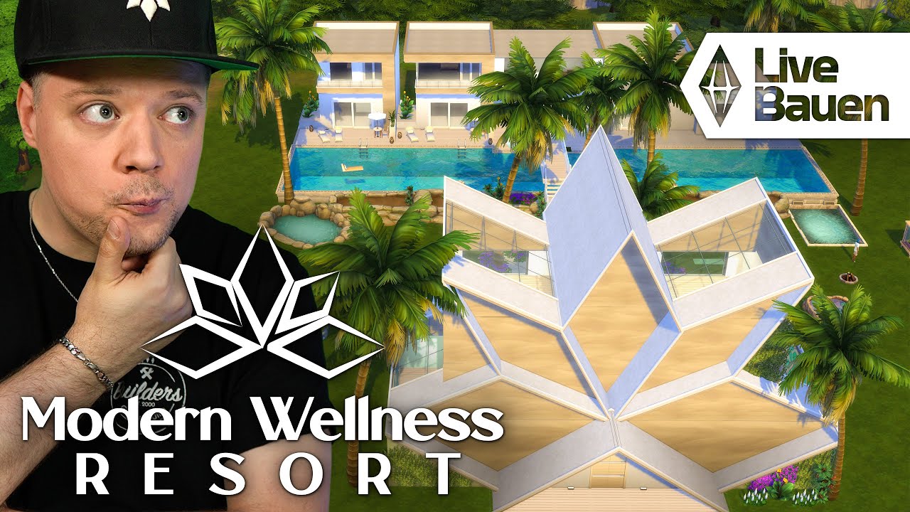 Modern Wellness Resort #3 Live Bauen 🔴 mit Die Sims 4 Auf ins Abenteuer! Erweiterungspack