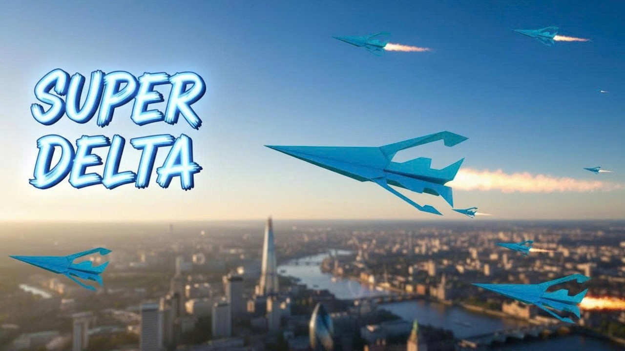 Super Sonic PLANE PAPER DELTA | How to Make an EASY Paper Plane