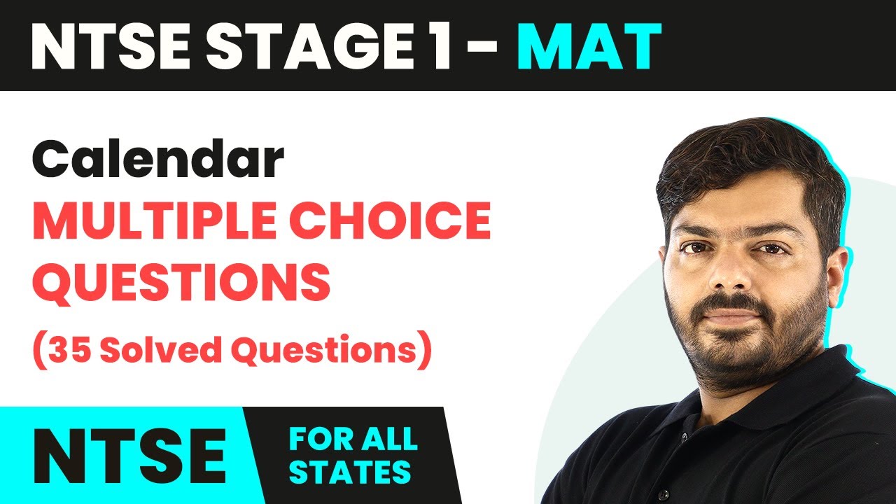 NTSE MAT (Stage 1) | Calendar MCQs (35 Solved Questions) | NTSE 2024-25