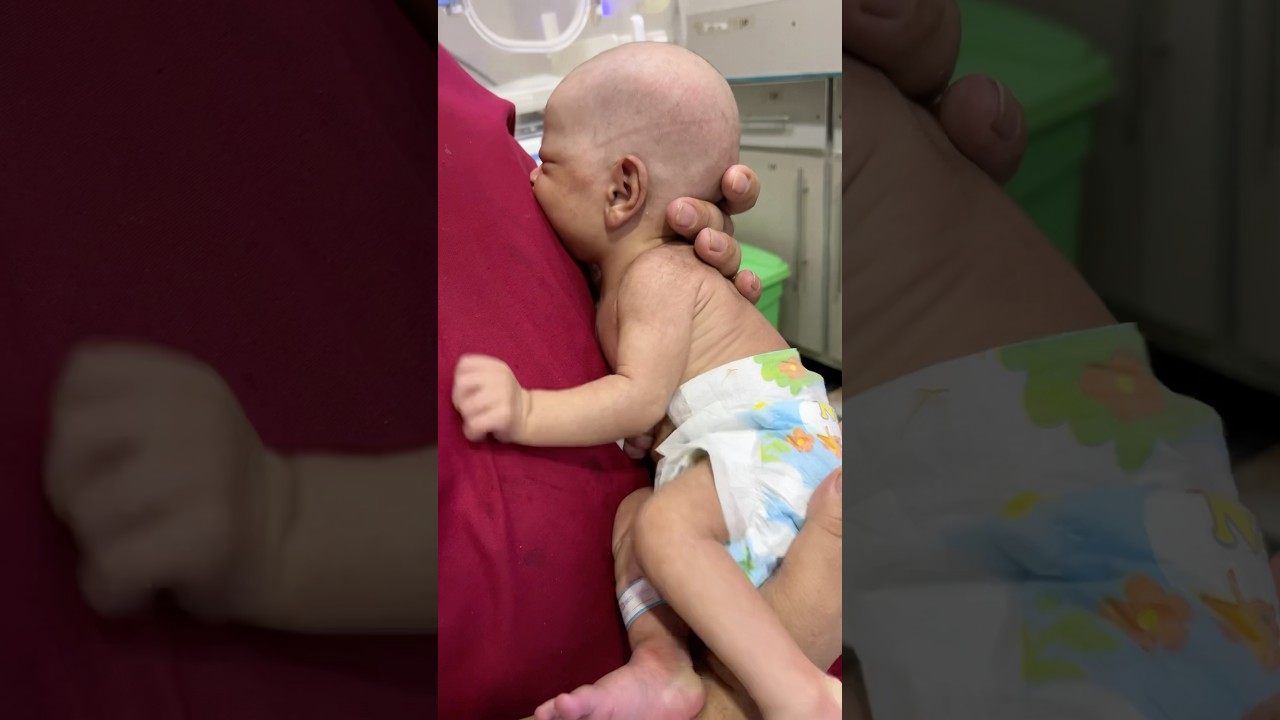 Hungry Baby Crying for Milk in NICU | Real NICU Feeding Moment #niculife #nicubaby #cute #newborn