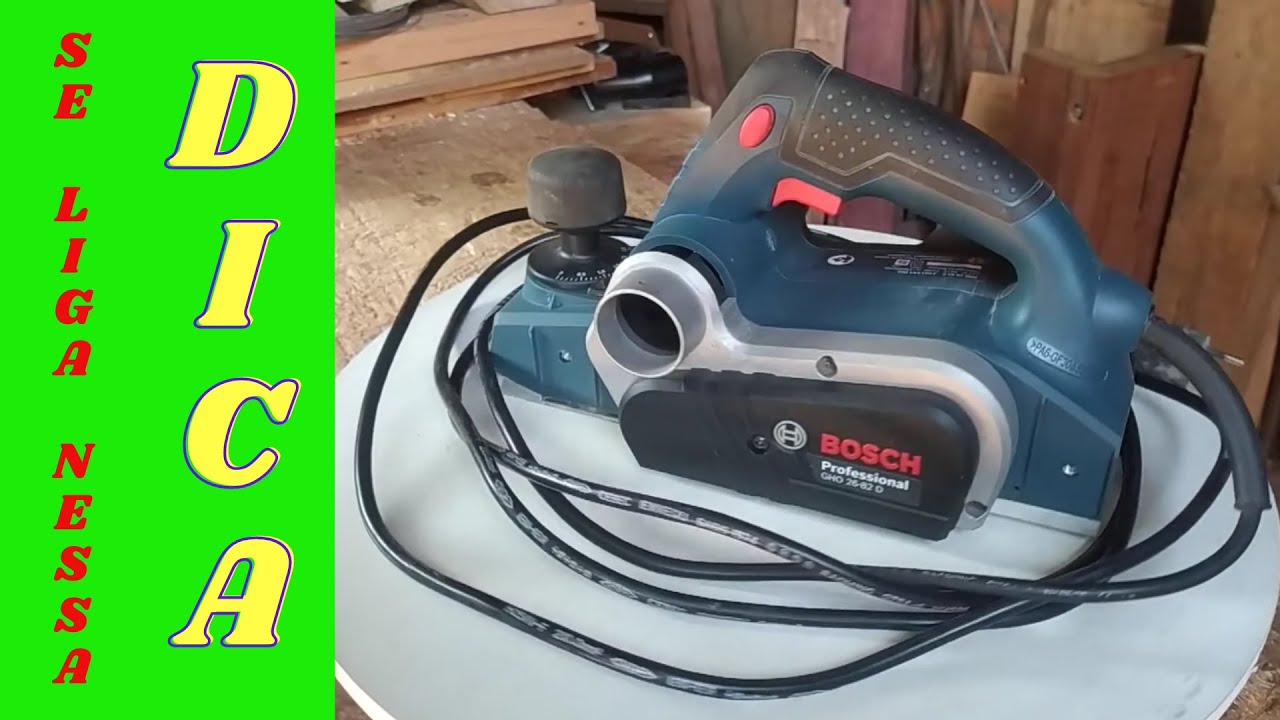 PLAINA MANUAL I BOSCH GHO 26-82 D I DIA DIA DE TRABALHO