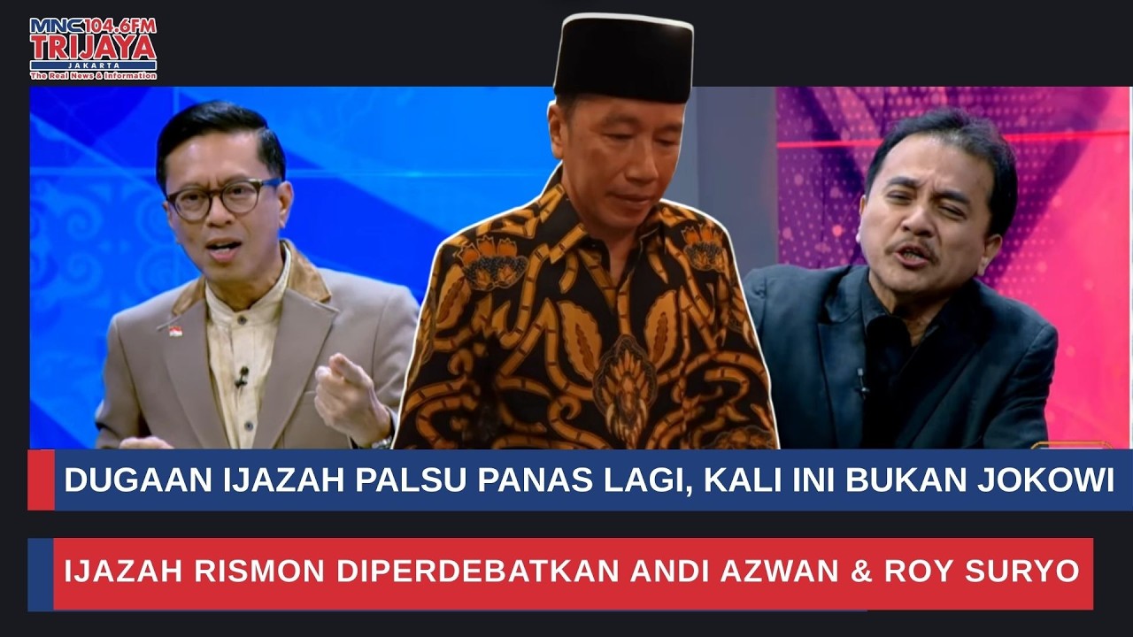 Roy Suryo vs Azwan: Serangan Balik dari Kubu Jokowi? Giliran Ijazah Rismon Dituding Palsu | Trijaya