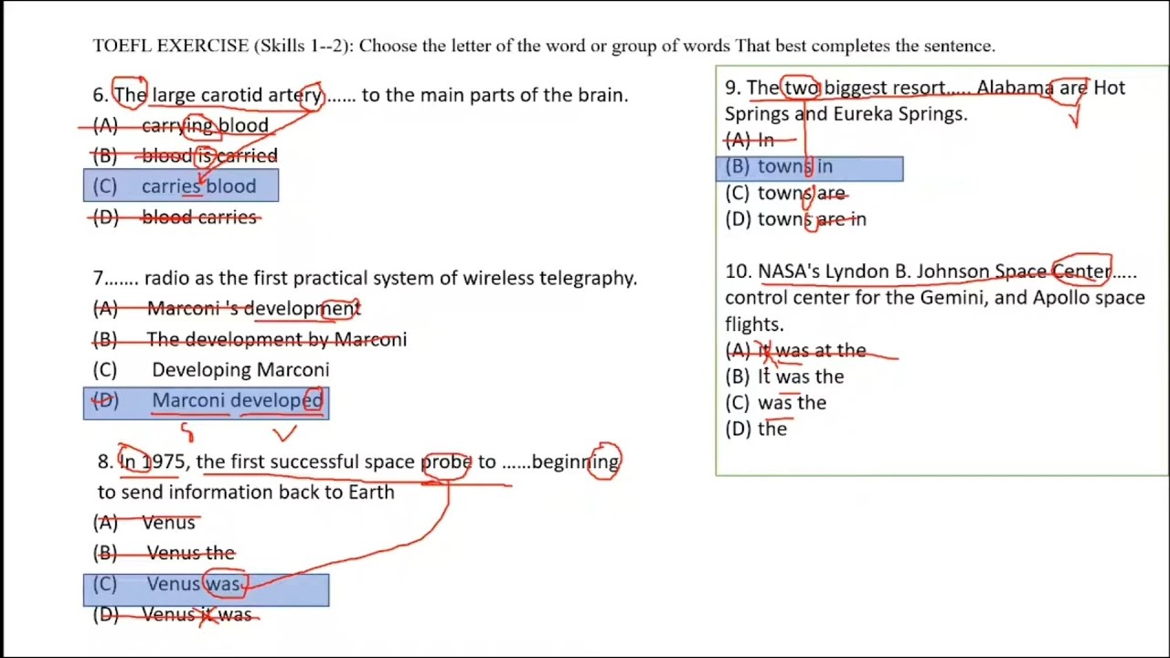 TOEFL/ Juelt Unja Structure and Written Expression