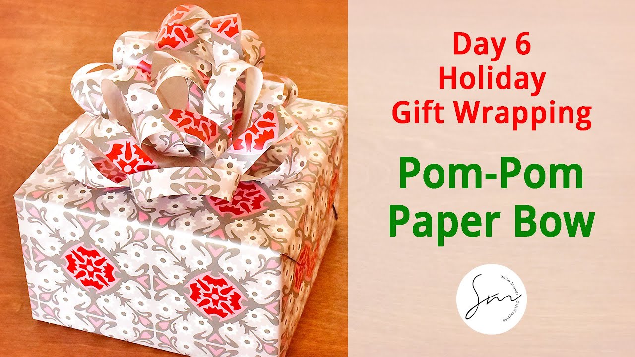 Day 6 - Make Your Own Paper Bow #holiday #giftwrapping #papercraft