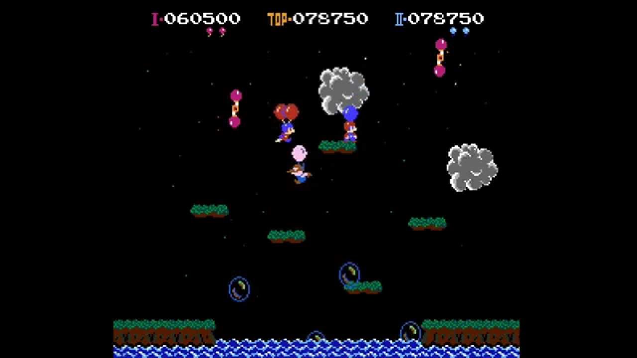 Balloon Fight 2 player NES