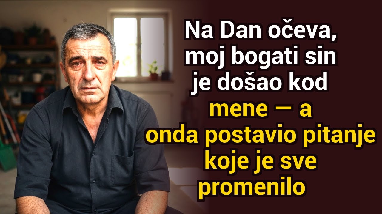 Na Den otců mě navštívil můj bohatý syn — pak položil otázku, která změnila vše