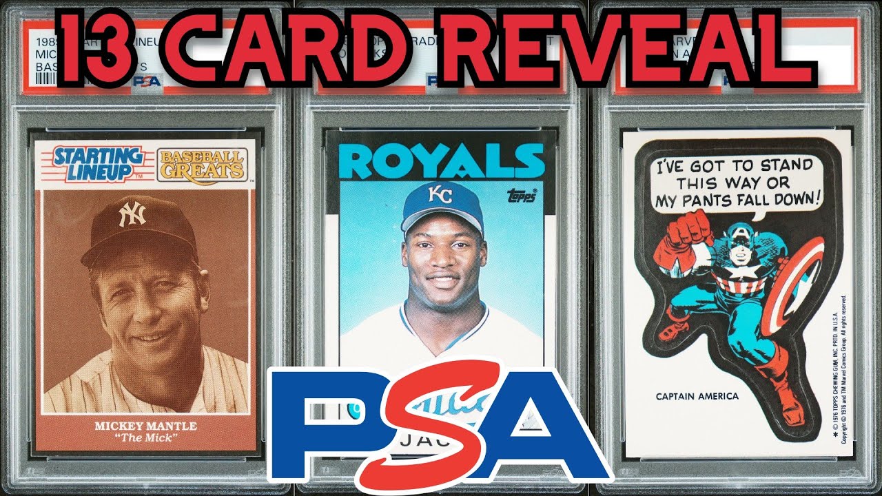 13 карточек PSA CARD REVEAL VINTAGE SPECIAL!
