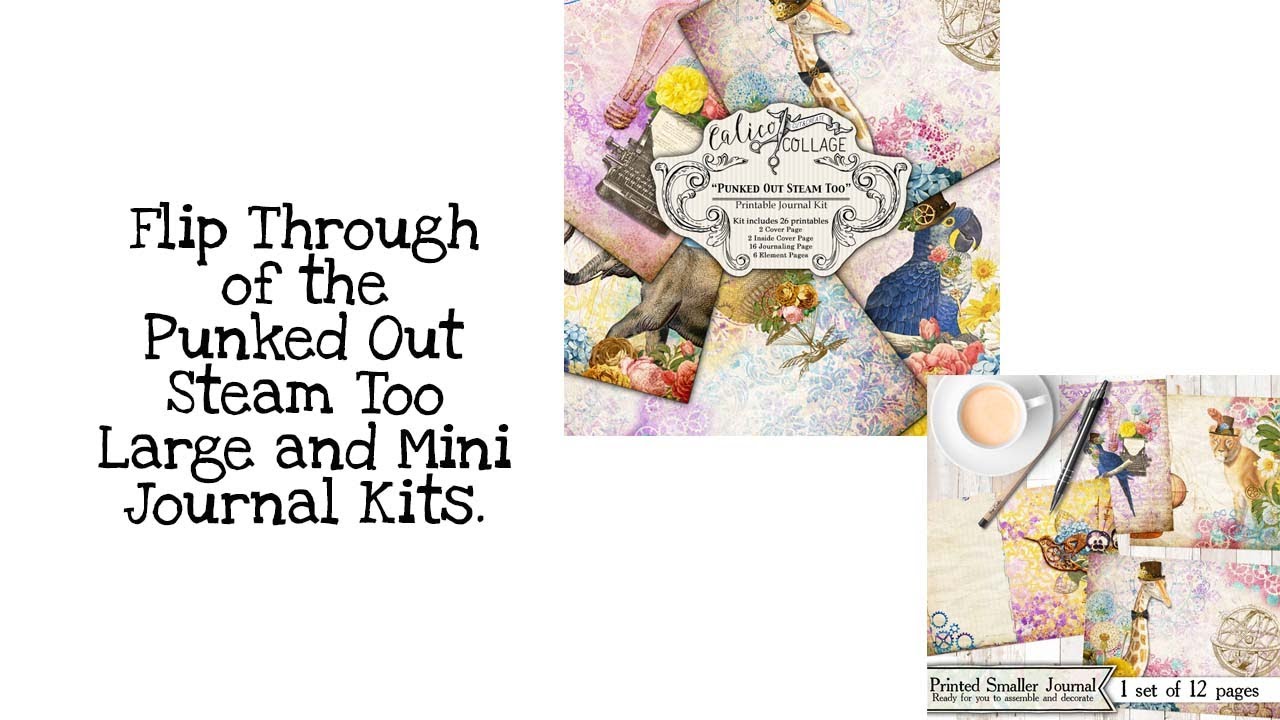 Flip Through of Punked Out Steam Too Large and Mini Journal Kits