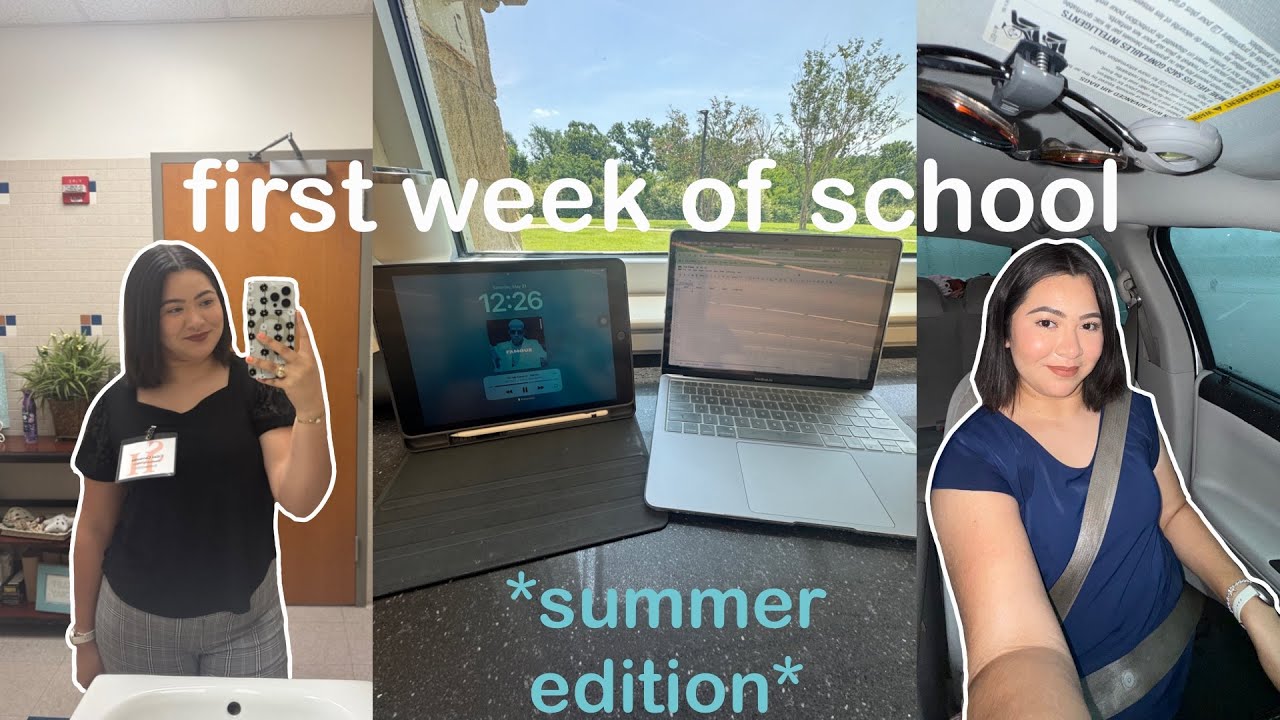 GRAD SCHOOL VLOG: first week of class | prepping for the semester, productivity, going to class 📚✏️