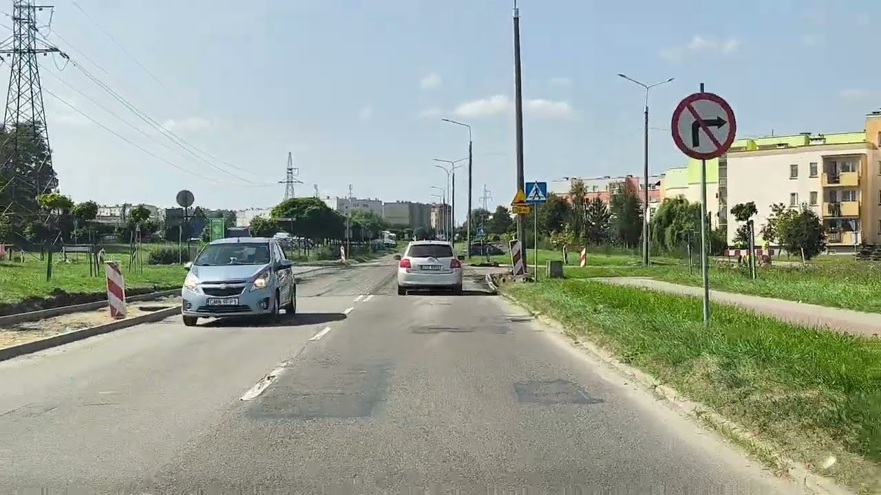 Malbork, przejazd przez miasto. Nie tylko dla tych co za granicą 📹 20.08.2024 #malbork