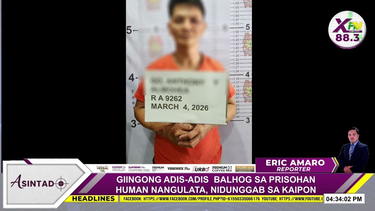 GIINGONG ADIS-ADIS  BALHOG SA PRISOHAN HUMAN NANGULATA, NIDUNGGAB SA KAIPON