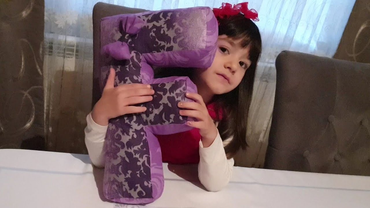 Как сшить букву-подушку | How to Sew a Letter Pillow | Hərf yastıq tikilməsi