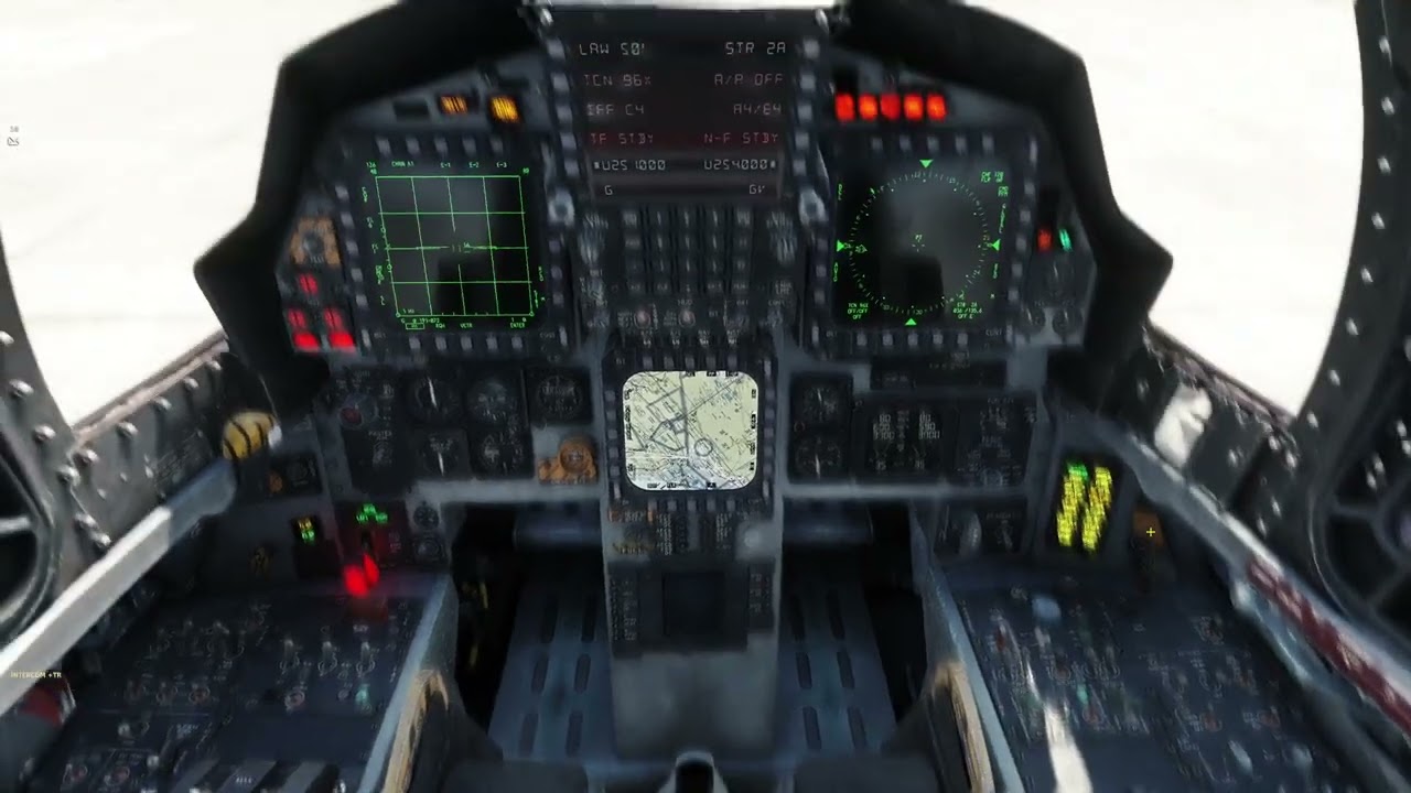 F 15E Taxi, Take Off, Climb and Autopilot (Part 1)