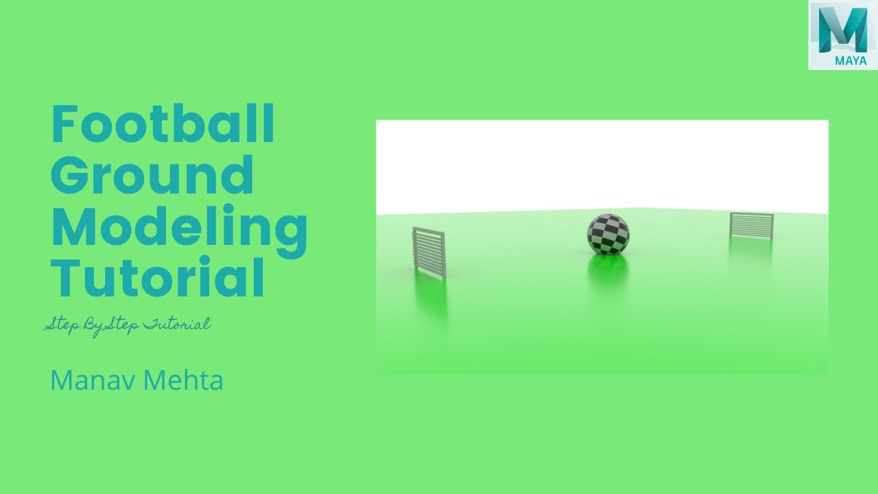 Football Ground Modeling Tutorial in 3D Maya | 15 Min I Lets Animate #31