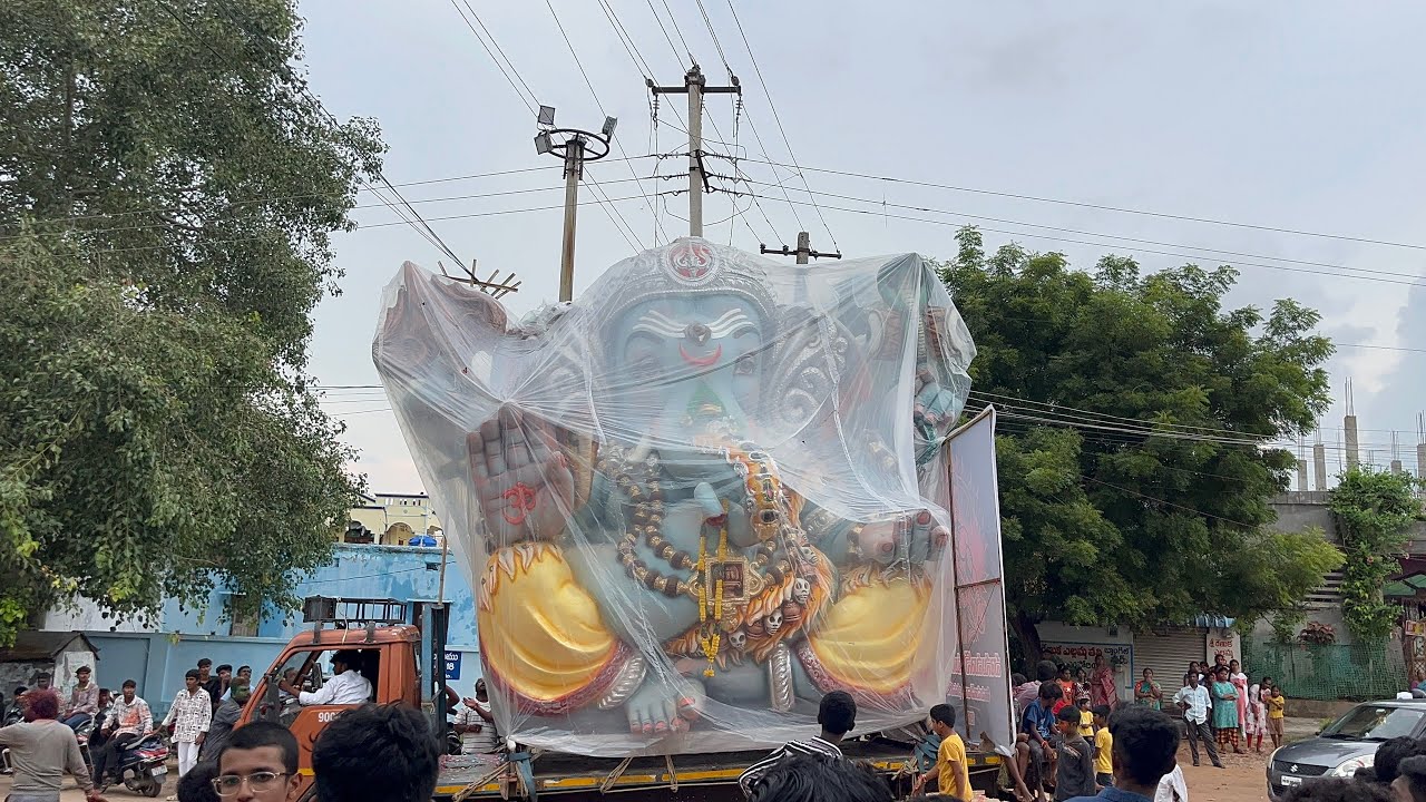 Bhongir Hanuman Wada Ganesh Aagman 2025 | Dhoolpet GSK Arts Shiva Ganesh Aagman #trending #like 