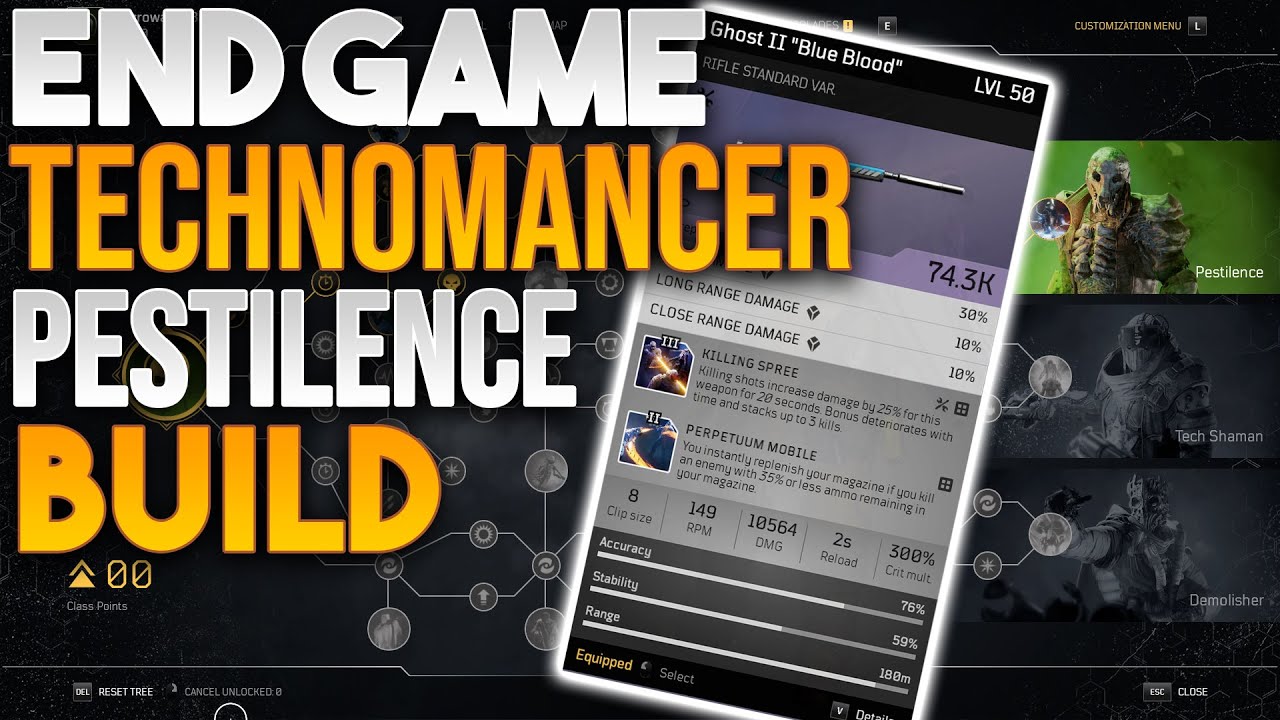 Outriders Technomancer Pestilence Build! End Game Infinite Ammo Blighter Rounds Build