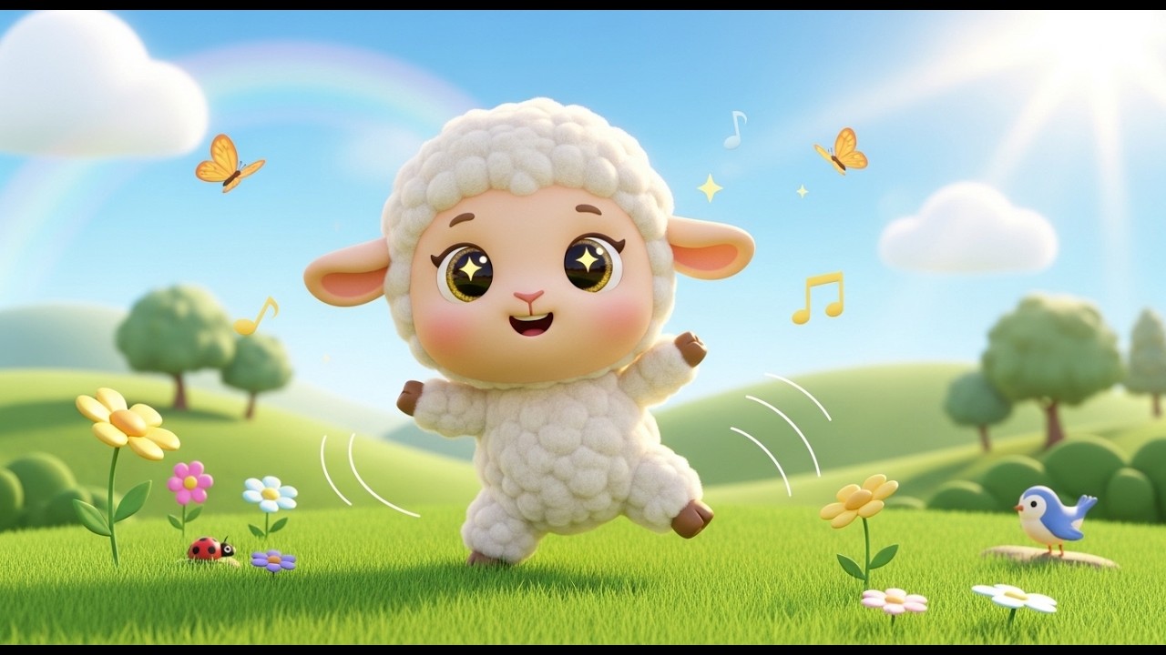 Corderito en los campos verdes | Rimas infantiles para niños