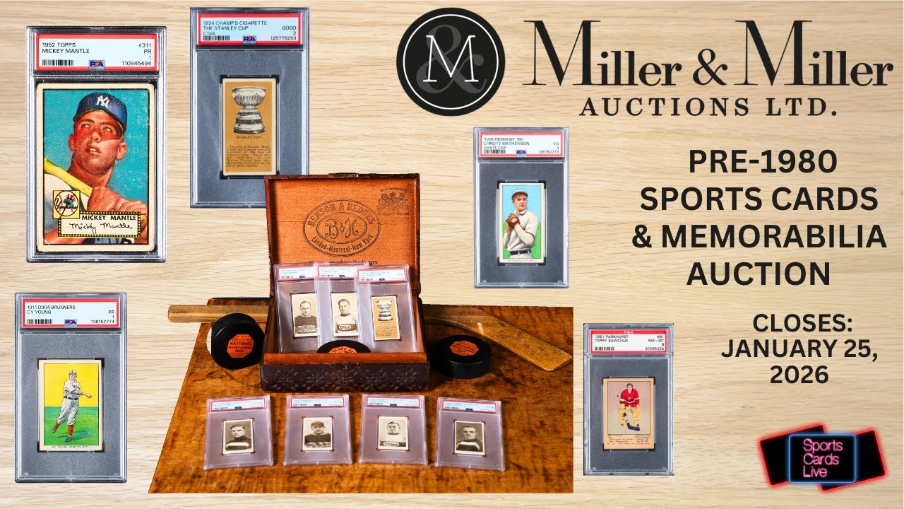 Miller & Miller: Pre 1980 Sports Card & Memorabilia Auction Showcase!