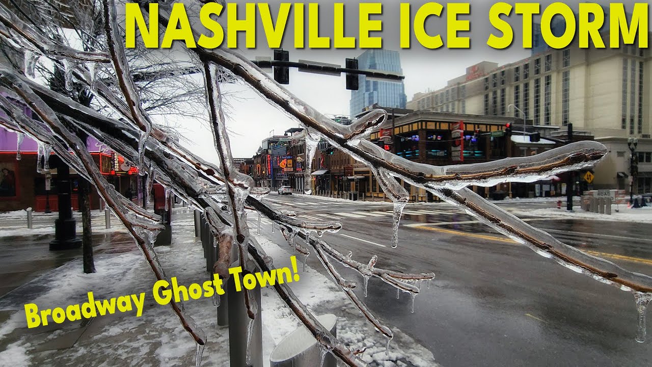 Nashville Sunday Ice Walk • Broadway Freeze, Ghost Town Downtown • Icewalkin'